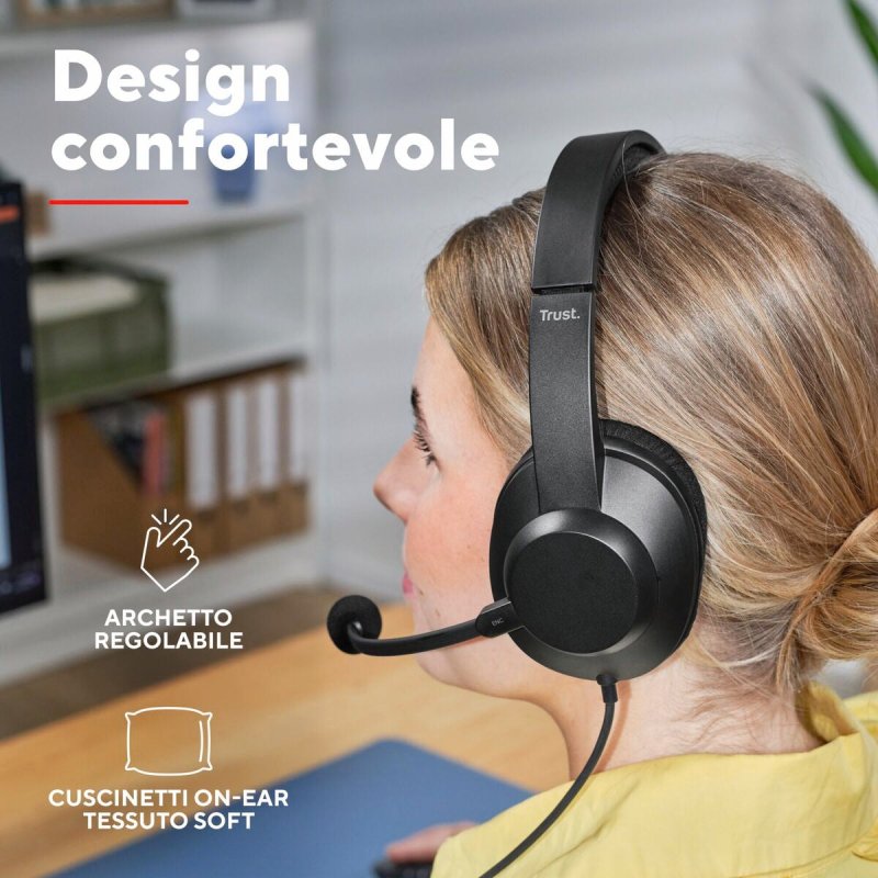 Casque Trust 25462 Noir - ONLYTECK