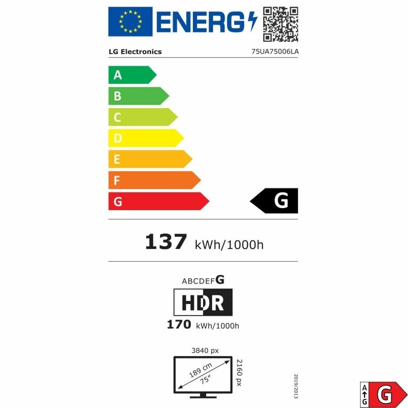 TV intelligente LG 75UA75006LA.AEUQ 4K Ultra HD 75" LED - ONLYTECK