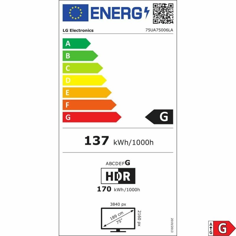 TV intelligente LG 75UA75006LA.AEUQ 4K Ultra HD 75" LED - ONLYTECK